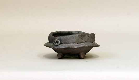 小さなおかま盆栽鉢 陶滋 6.3cm J034