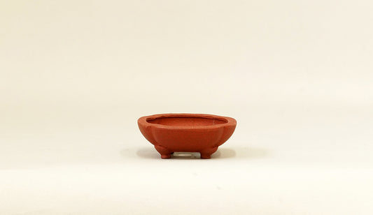 正方浅木瓜鉢 英明 6.9cm JE002