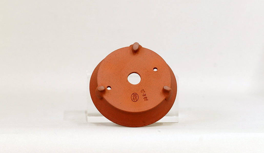 猫脚付浅丸鉢 英明 10.3cm JE008