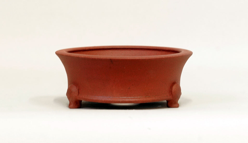猫脚付浅丸鉢 英明 11.7cm JE010