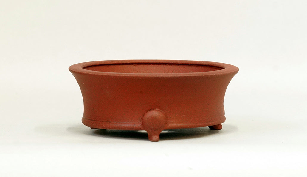 猫脚付浅丸鉢 英明 11.7cm JE010
