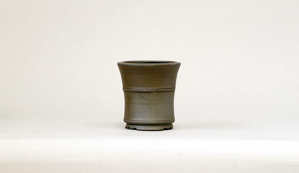 紫泥筒型丸鉢 英明 7.8cm JE028