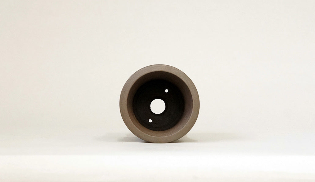 紫泥筒型丸鉢 英明 7.8cm JE028