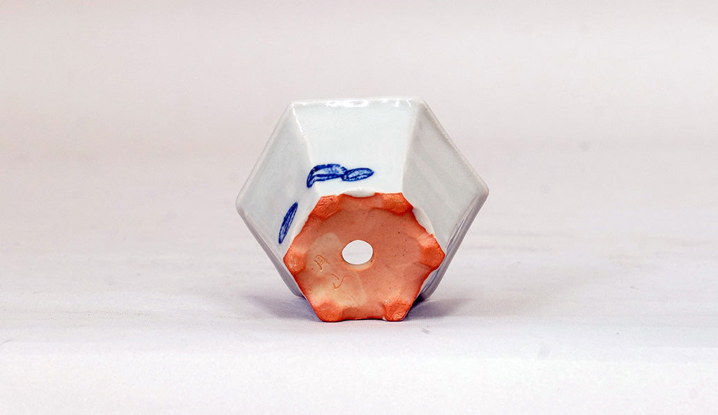 草履お化けの六角鉢 月山 7cm JG307