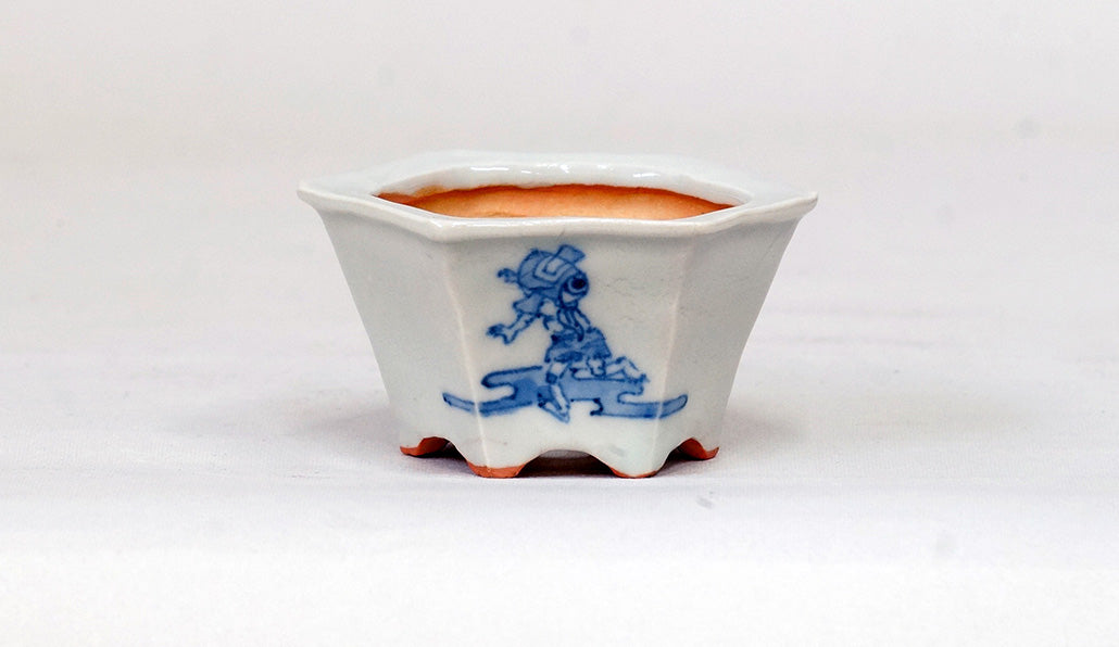付喪神の六角鉢 月山 7cm JG310