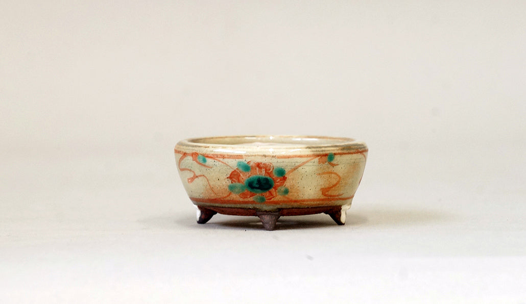 赤絵丸鉢 月山 6cm JG327