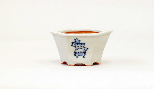 臼お化けの六角鉢 月山 7cm JG331