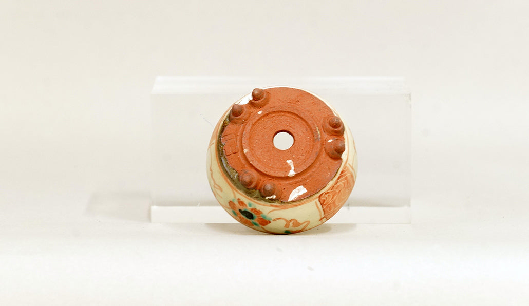 赤絵丸鉢 月山 直径5.6cm 高さ2.5cm JG367