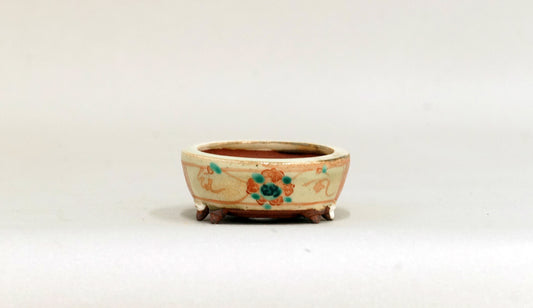 赤絵丸鉢 月山 直径6cm 高さ2.4cm JG369