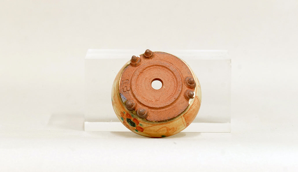 赤絵丸鉢 月山 直径6cm 高さ2.4cm JG369