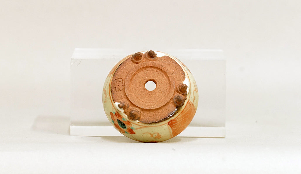 赤絵丸鉢 月山 直径6cm 高さ2.7cm JG371