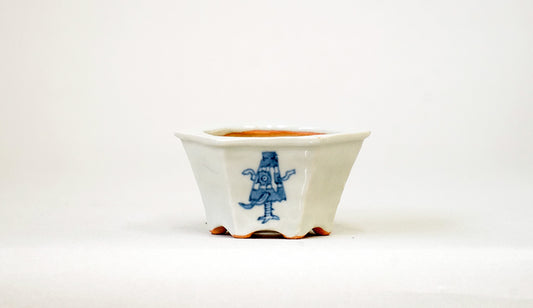 唐傘小僧の六角鉢 月山 7cm JG395 (夏のあやあしシリーズ）　