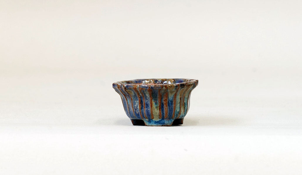 パープルの輪花鉢 みさき圭 5cm K040