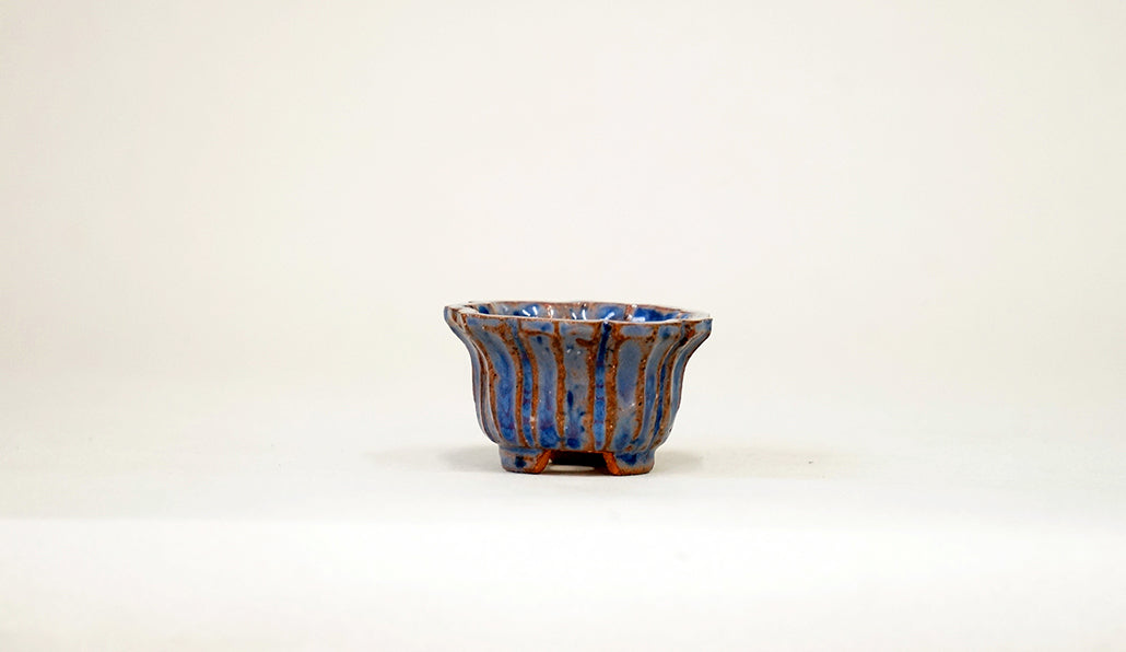 パープルの輪花鉢 みさき圭 4cm K055