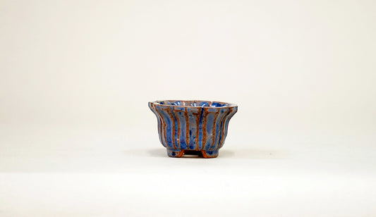 パープルの輪花鉢 みさき圭 4cm K055
