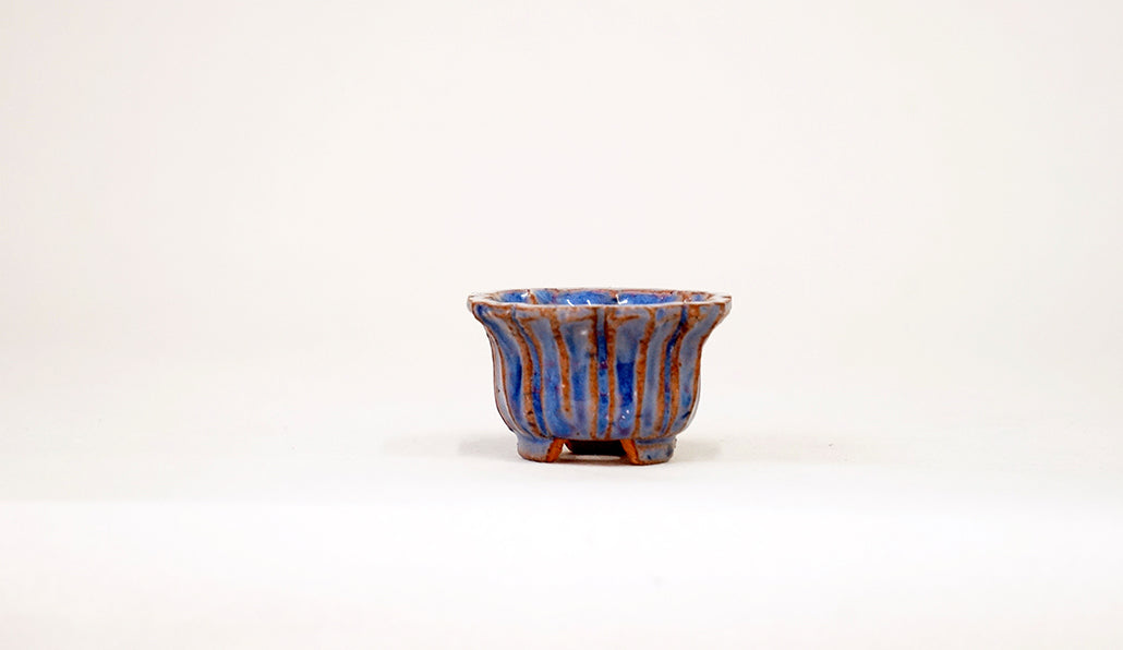 パープルの輪花鉢 みさき圭 4cm K055