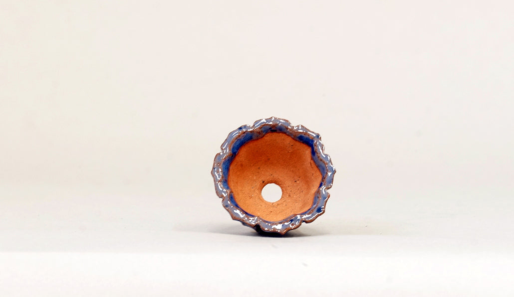 パープルの輪花鉢 みさき圭 4cm K055