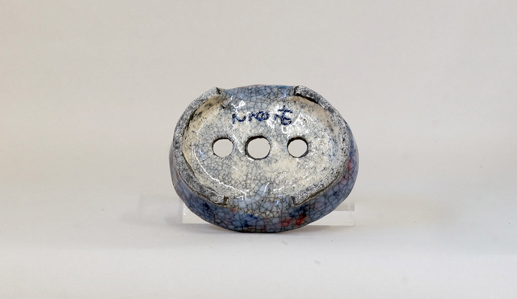 すみれ色の小判鉢 てるみ 10.8cm T071