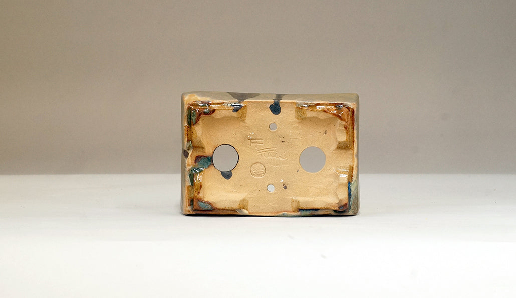 盆栽鉢ストアゆきもの｜盆栽鉢｜ホルビラ｜流れる雫の長方鉢