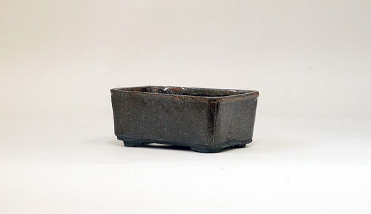 墨色の長方鉢 ホルビラ 12.7cm TH010