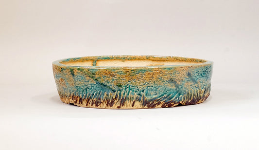 北欧海岸景色の丸鉢 ホルビラ 22cm TH012