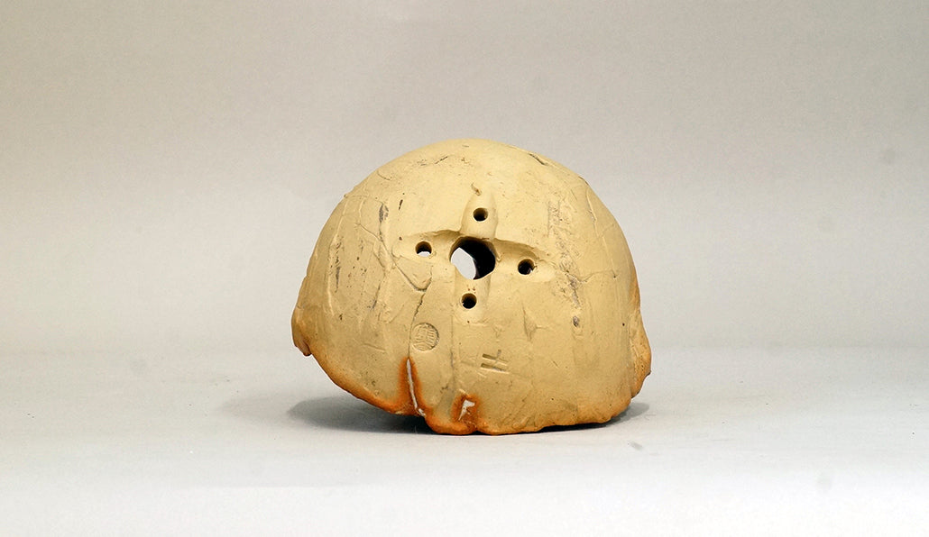 スウェーデンの髑髏鉢 丸輪スタンド付 ホルビラ TH015