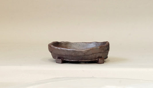 手びねり脚付浅鉢  陶滋 11.5cm J026