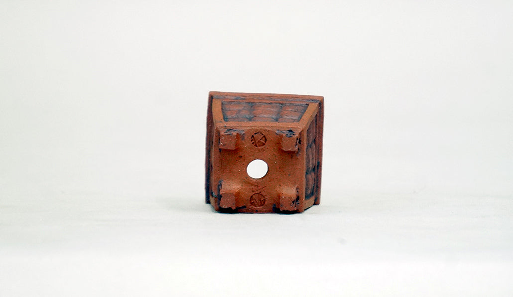 升目模様の正方鉢 コブ 3.3cm KB020