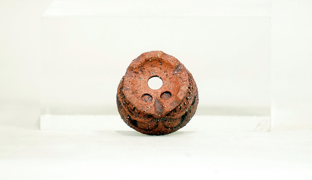 歯を出す顔の丸鉢 コブ 3.5cm KB025