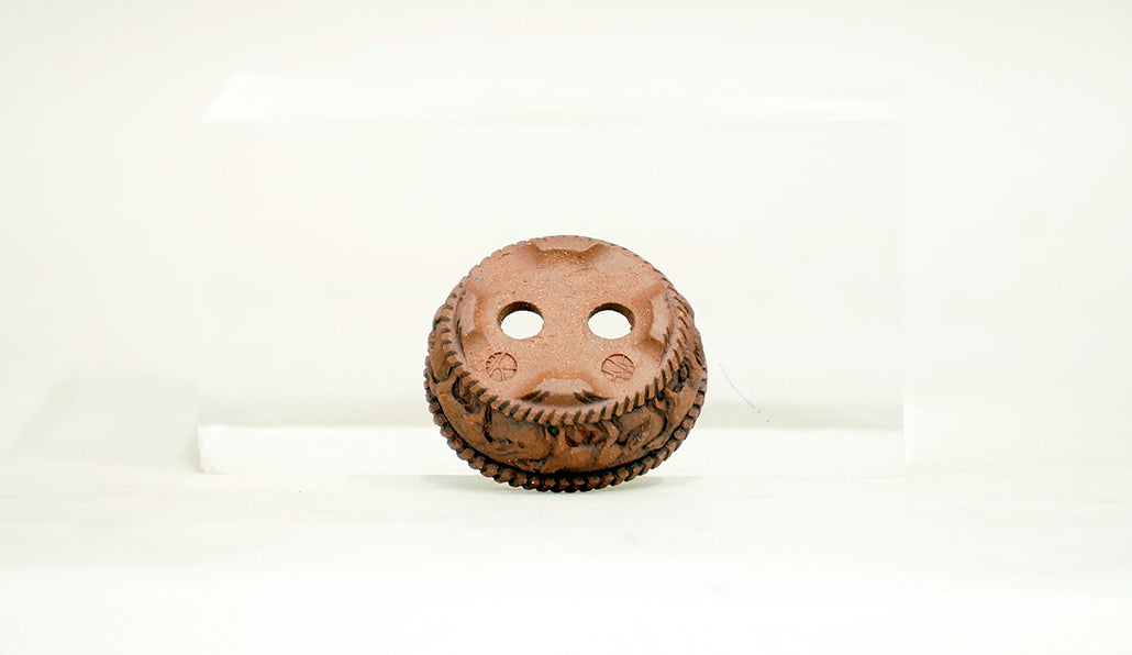 野を駆ける馬の楕円鉢 コブ 3.9cm KB026