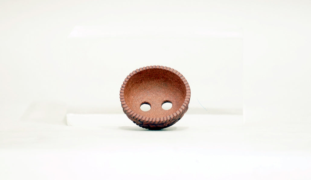 野を駆ける馬の楕円鉢 コブ 3.9cm KB026